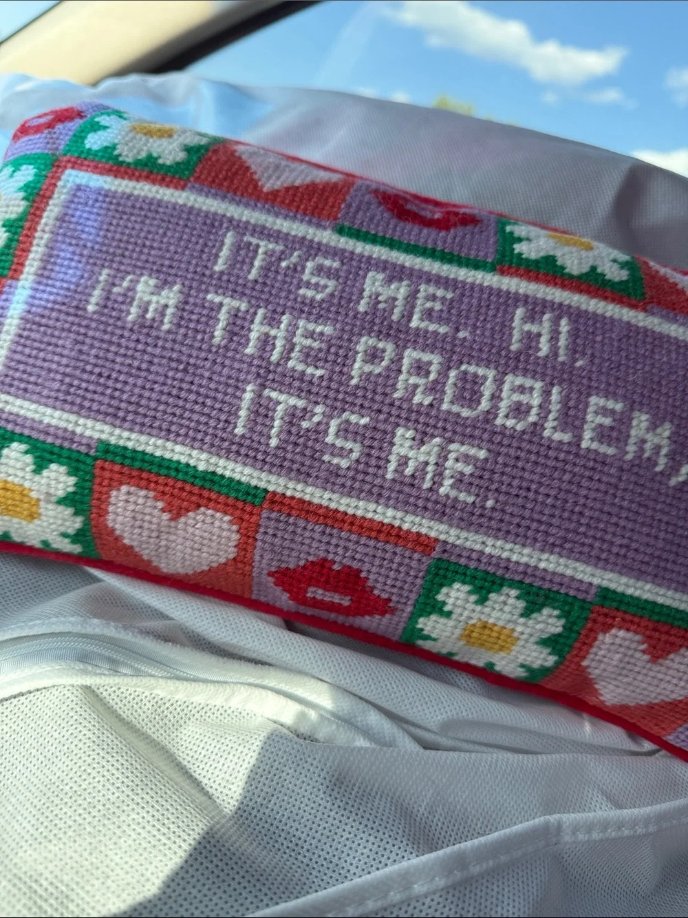 Taylor Swift Furbish Cross Stitch Pillow